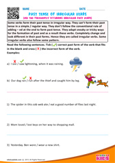 Past Tense of Irregular Verbs