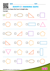 Identify 2 Dimensional Shapes