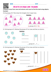 Objects in rows and columns