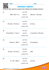 Comparing Numbers