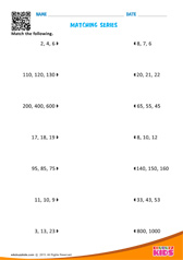 Match Number Series