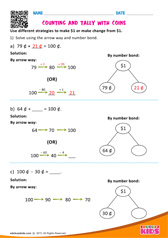 Counting and tally with coins