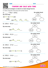 Counting and tally with coins