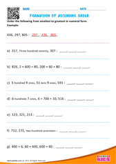 Formation of Ascending Order