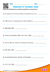 Formation of Ascending Order