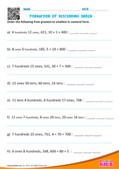Formation of Descending Order