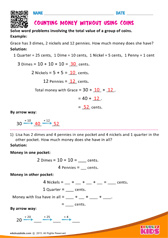 Counting money without using coins