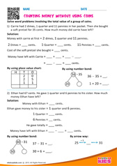 Counting money without using coins