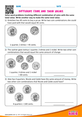 Different coins and their values