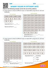 Representing dollars in different ways