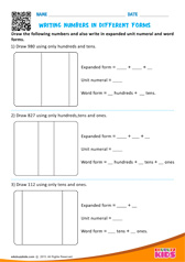 Writing Numbers In Different Forms