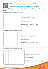 Writing Numbers In Different Forms