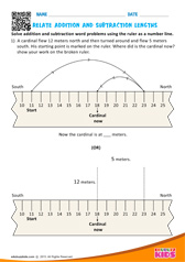 Relate addition and subtraction lengths