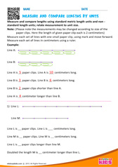 Measure and compare lengths by units