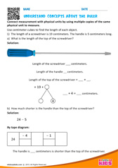 Understand concepts about the ruler