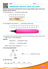 Understand concepts about the ruler