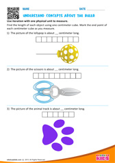 Understand concepts about the ruler