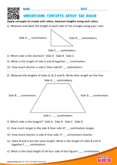 Understand concepts about the ruler