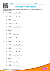 Expansion of the Numbers