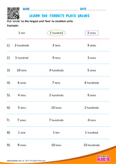 Identify Correct Place Values