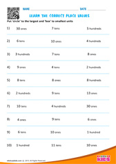 Identify Correct Place Values