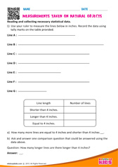 Measurements Taken on Natural Objects