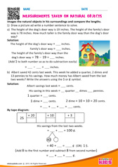 Measurements Taken on Natural Objects