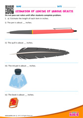 Estimation of lengths of various objects