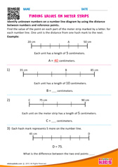 Finding values on meter strips