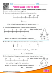 Finding values on meter strips