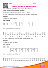 Finding values on meter strips