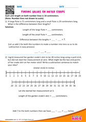 Finding values on meter strips