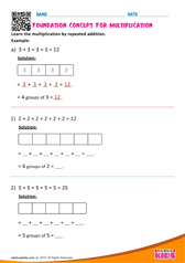 Foundation Concept for Multiplication