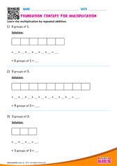 Foundation Concept for Multiplication