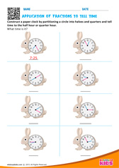 Application Of Fractions to Tell Time