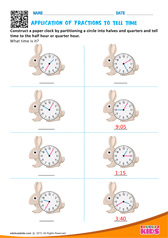 Application Of Fractions to Tell Time