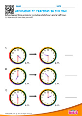 Application Of Fractions to Tell Time