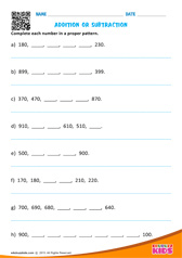 Addition or Subtraction