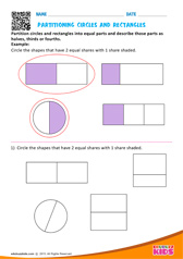 Partitioning Circles And Rectangles