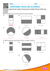 Partitioning Circles And Rectangles