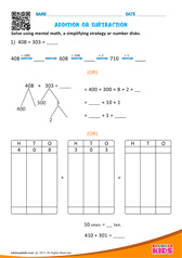 Addition or Subtraction