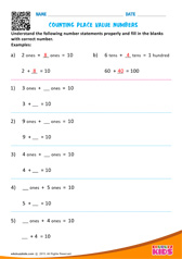 Counting Place Values