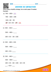 Addition or Subtraction