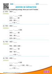 Addition or Subtraction