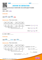 Addition or Subtraction