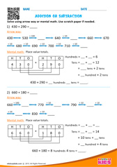 Addition or Subtraction