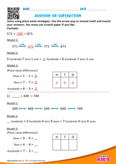 Addition or Subtraction