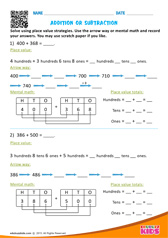 Addition or Subtraction