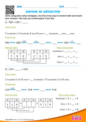 Addition or Subtraction