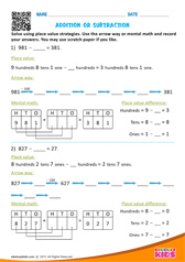 Addition or Subtraction